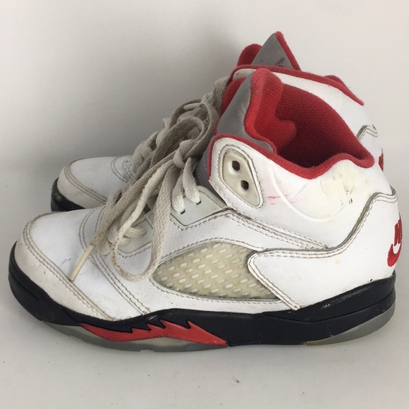 Jordan 5 Retro Fire Red Silver Tongue Men’s 2019 Style - Picture 2 of 15